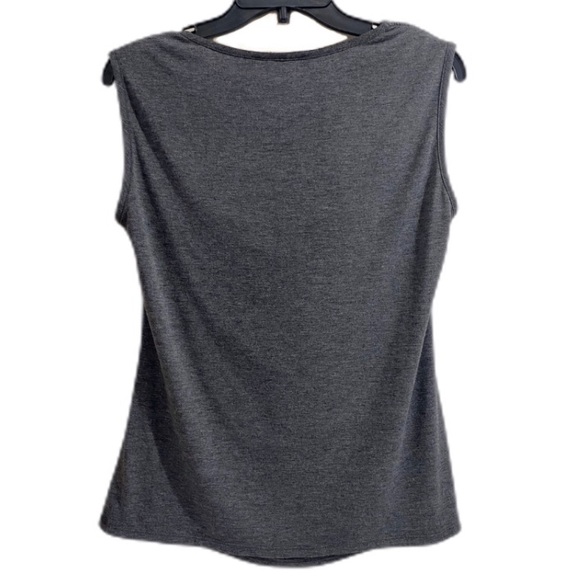Coco Bianco Gray Women’s Sleeveless Shirt Large - Picture 2 of 4